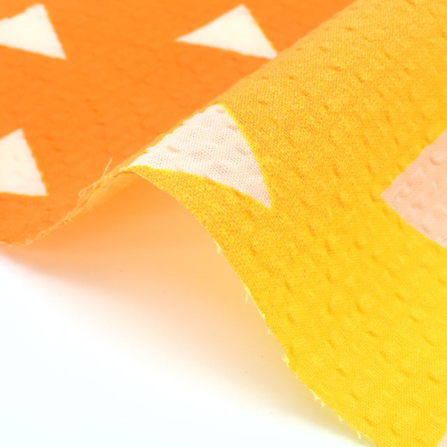 生地 和風リップルプリント 鱗(KMR-04) イエロー 99Zz99_