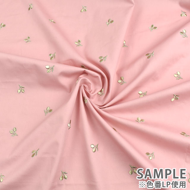 生地 Daily ソフトブロード刺繍 チェリー(KOF-34) NV.ネイビー 99Zz99_