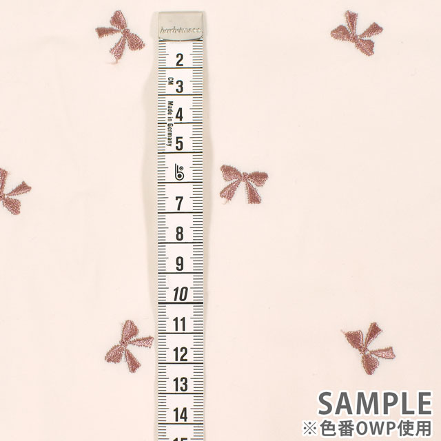 生地 Daily ソフトブロード刺繍 リボン(KOF-43) LBL.ライトブルー 09Bk22_