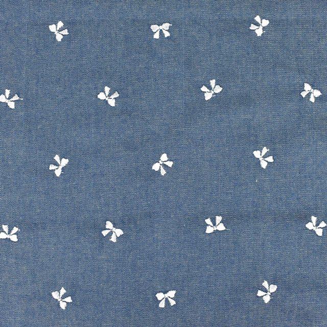 W.ブルー地×ホワイト