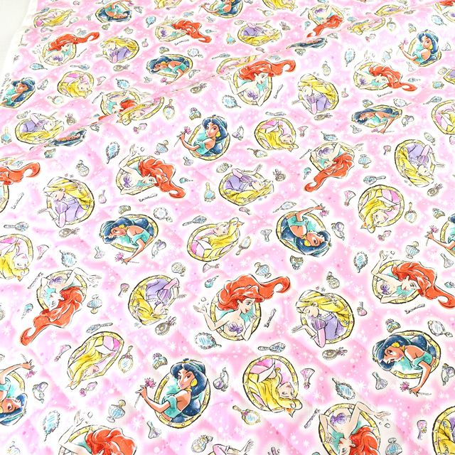 生地 BTS ディズニープリンセス/キルティング(GRQ-1086) 1A.ピンク 99Zz99_