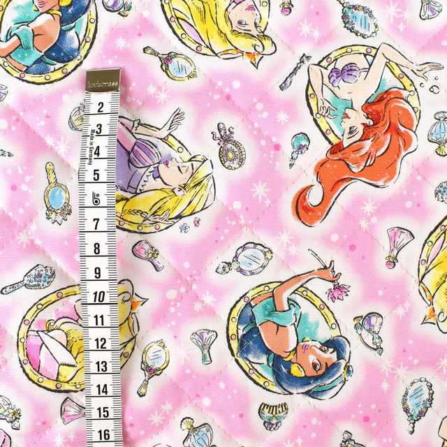 生地 BTS ディズニープリンセス/キルティング(GRQ-1086) 1A.ピンク 99Zz99_