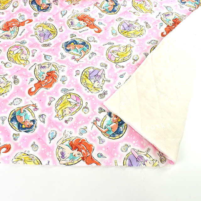 生地 BTS ディズニープリンセス/キルティング(GRQ-1086) 1A.ピンク 99Zz99_