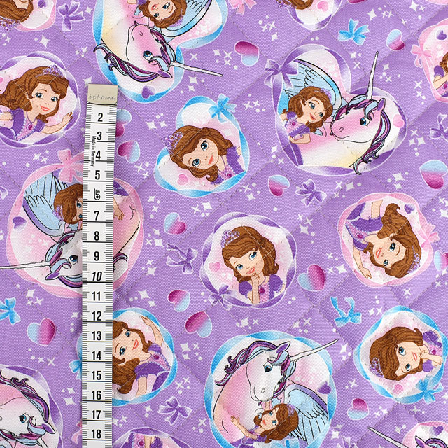 生地 BTS 小さなプリンセスソフィア/キルティング(GRQ-1089) 1A.パープル 99Zz99_