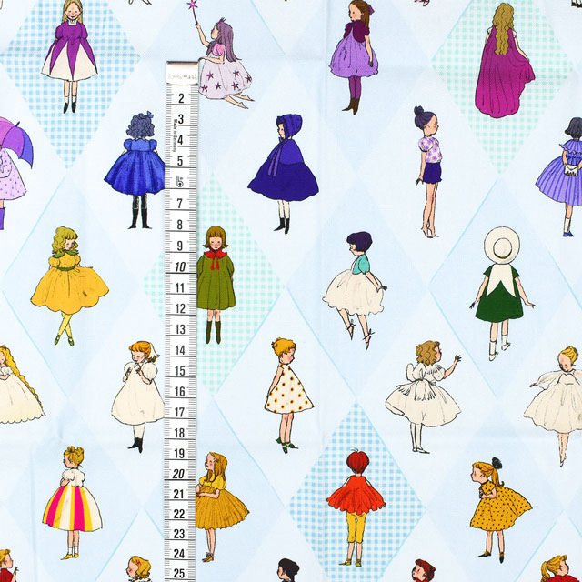 カットクロス くらはしれい お花の女の子たち 夏 Birth Flower(KRF) 145cm×50cm 色番04 99Zz99j