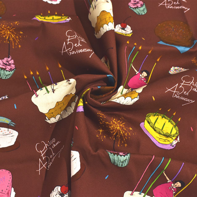 カットクロス Kurahashi Rei くらはしれい Kurahashi Rei×チコちゃん Welcome to my party!/オックス(CKRF) 145cm×50cm 色番01 99Zz99j