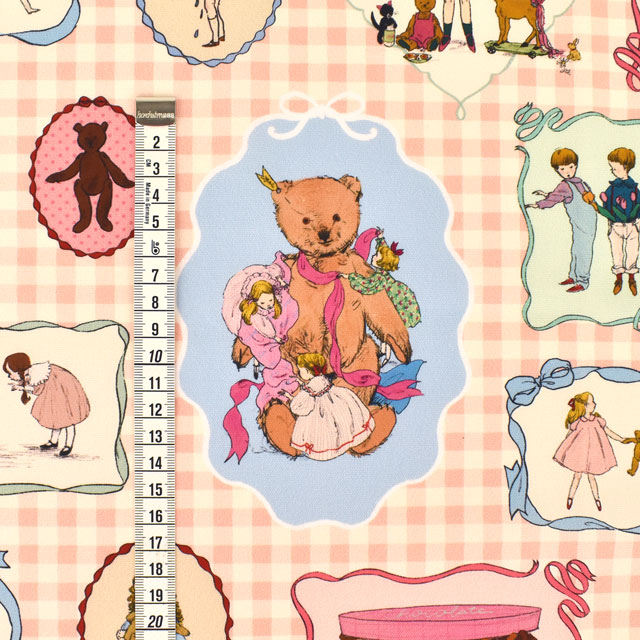 カットクロス Kurahashi Rei くらはしれい Wrapping Bears/オックス(KRF) 145cm×50cm 色番15 99Zz99j