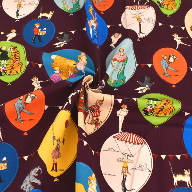 カットクロス Kurahashi Rei くらはしれい 真夜中のサーカス/オックス(KRF) 145cm×50cm 色番16 99Zz99j