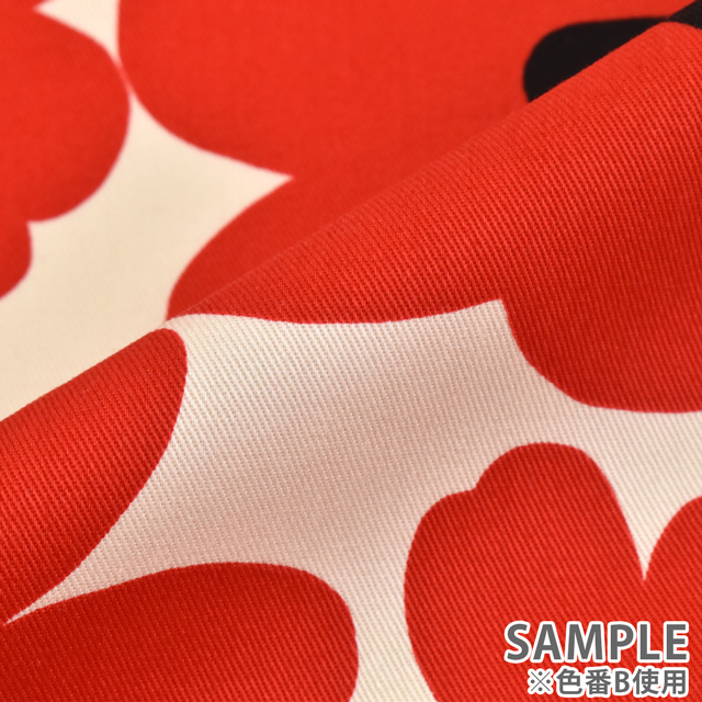 生地 ツイルプリント 中花(KTS3676) A.ブルー 09Af16_