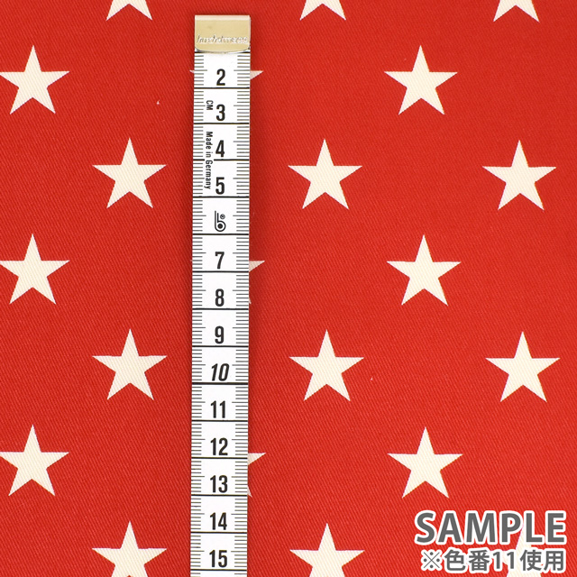 生地 ツイルプリント 星柄(KTS3681) 52.黒×白 09Bk23_