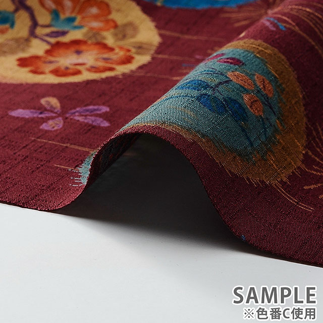 生地 サザンクロスプリント 松・手毬(KTS6488) A.ベージュ 99Zz99_