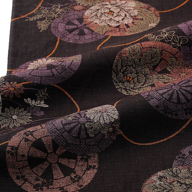 生地 サザンクロスプリント 華源氏車文様(KTS6648) C.濃紫 99Zz99_