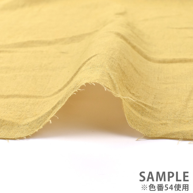 生地 60リネン 天日干しワッシャー (L6600) 54.ブロンド 09Cu44_