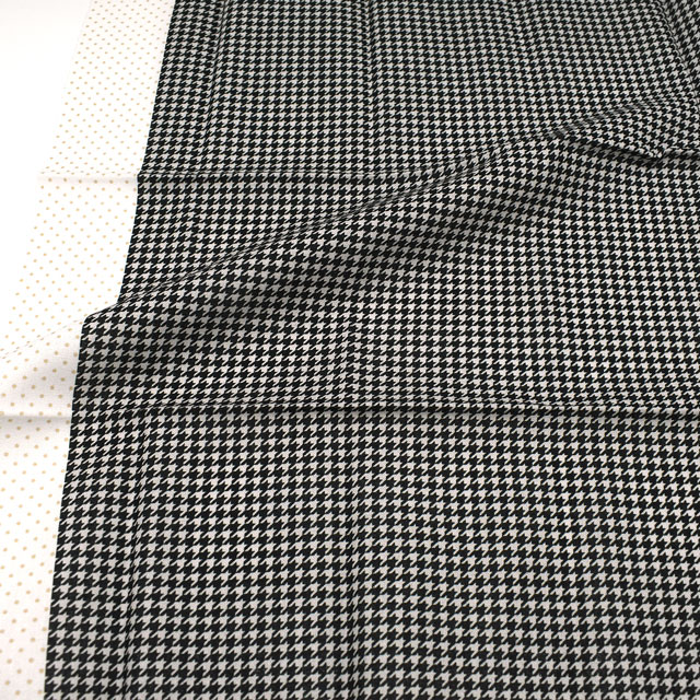 カットクロス ラシックドール 千鳥 ミニカットクロス/シーチング(LCDF-06MC) BK.ブラック 06Ab99_