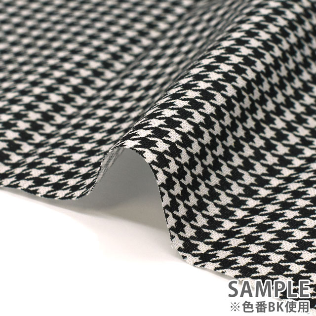 カットクロス ラシックドール 千鳥 ミニカットクロス/シーチング(LCDF-06MC) BK.ブラック 06Ab99_