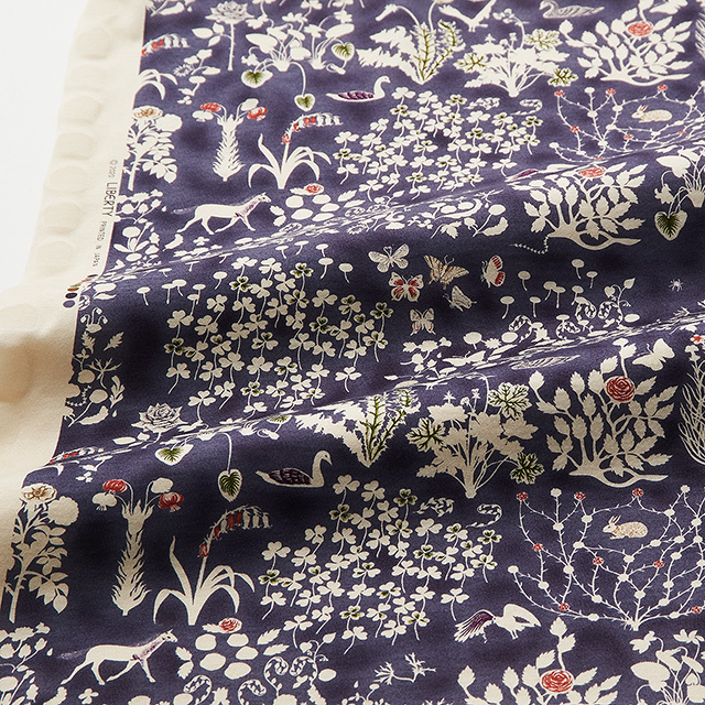 生地 LIBERTY FABRICS リバティ・ファブリックス シェラトンジャージ Yoshie ヨシエ(3630278) AK 09Bo36j