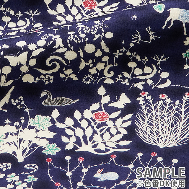 生地 LIBERTY FABRICS リバティ・ファブリックス シェラトンジャージ Yoshie ヨシエ(3630278) AK 09Bo36j