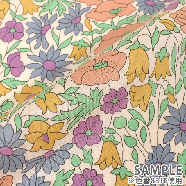 生地 LIBERTY FABRICS リバティ・ファブリックス タナローン 2021SS メモリーズ Poppy&Daisy ポピー・アンド・デイジー(06-3632104L127) 81BT 99Zz99j