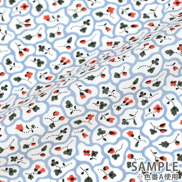 生地 LIBERTY FABRICS リバティ・ファブリックス タナローン 2021AW THE ARCHIVIST'S EDIT FloralPaving フローラル・ペービング(DC31448) C 09Ac03j