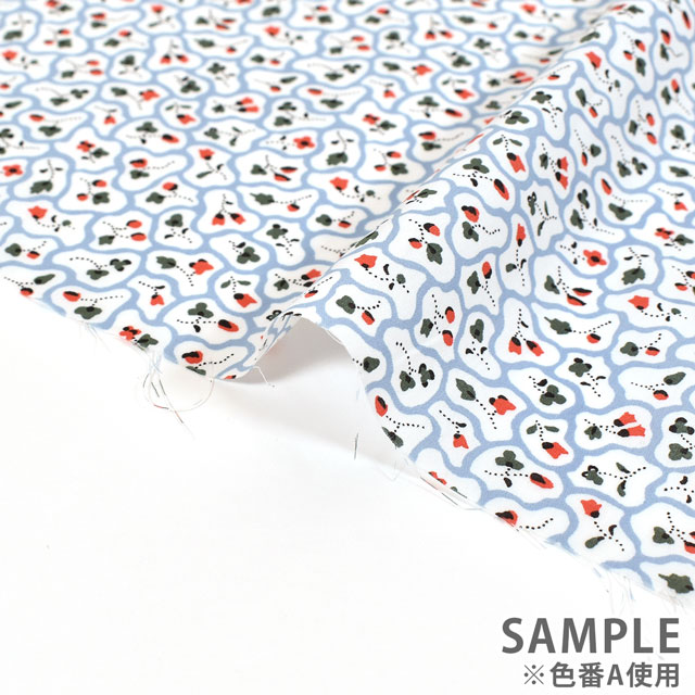 生地 LIBERTY FABRICS リバティ・ファブリックス タナローン 2021AW THE ARCHIVIST'S EDIT FloralPaving フローラル・ペービング(DC31448) C 09Ac03j