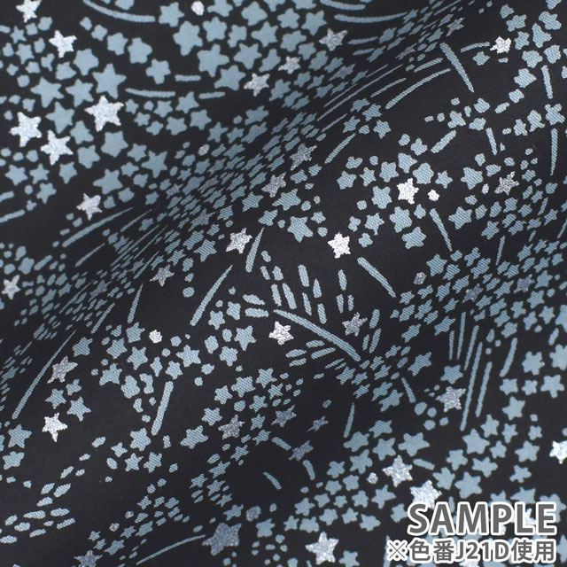 生地 LIBERTY FABRICS リバティ・ファブリックス タナローン 2021AW Brilliant Christmas Whispering Light ウィスパリング・ライト(DC31832) J21D.ブラック 99Zz99j