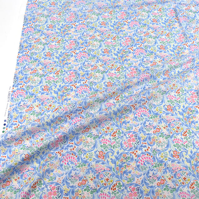 生地 LIBERTY FABRICS リバティ・ファブリックス タナローン 2022SS Sleeping Beauty スリーピング・ビューティ(22-3632114) 22CT.ブルー 99Zz99j