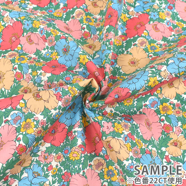 生地 LIBERTY FABRICS リバティ・ファブリックス タナローン 2022SS Meadow Song メドゥ・ソング(22-3632126) 22AT.ピンク 99Zz99j