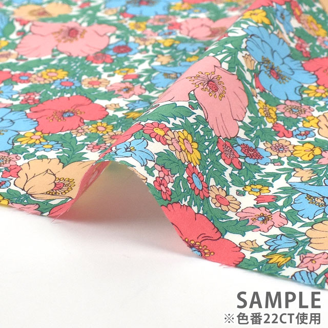 生地 LIBERTY FABRICS リバティ・ファブリックス タナローン 2022SS Meadow Song メドゥ・ソング(22-3632126) 22AT.ピンク 99Zz99j