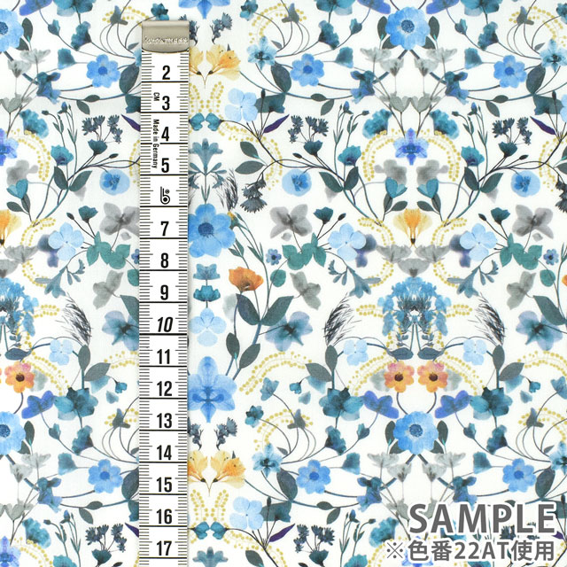 生地 LIBERTY FABRICS リバティ・ファブリックス タナローン 2022SS Aurora オーロラ(22-3632129) 22AT.ブルー 09Ac03j