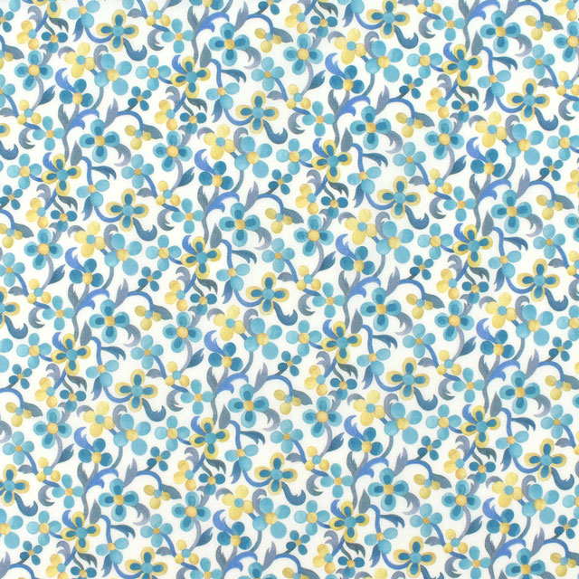 生地 LIBERTY FABRICS リバティ・ファブリックス タナローン 2022SS Violetta ヴィオレッタ(22-3632147) 22BT.ブルー 99Zz99j