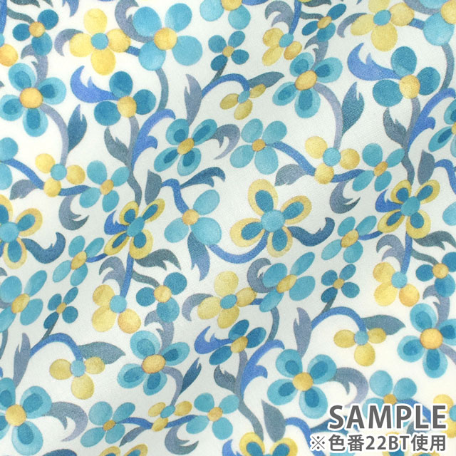 生地 LIBERTY FABRICS リバティ・ファブリックス タナローン 2022SS Violetta ヴィオレッタ(22-3632147) 22BT.ブルー 99Zz99j