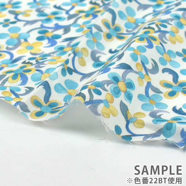 生地 LIBERTY FABRICS リバティ・ファブリックス タナローン 2022SS Violetta ヴィオレッタ(22-3632147) 22BT.ブルー 99Zz99j