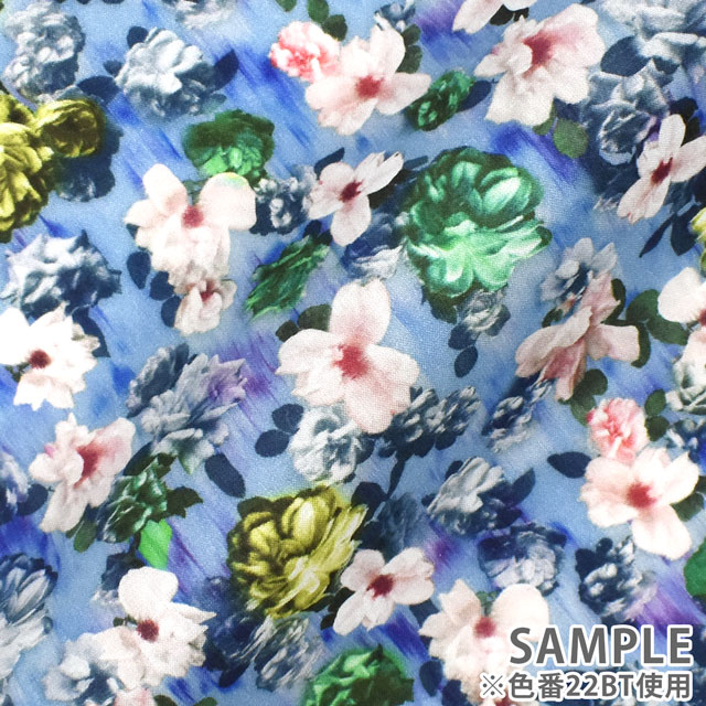 生地 LIBERTY FABRICS リバティ・ファブリックス タナローン 2022SS Encore アンコール(22-3632150) 22BT.ブルー 09Ac03j