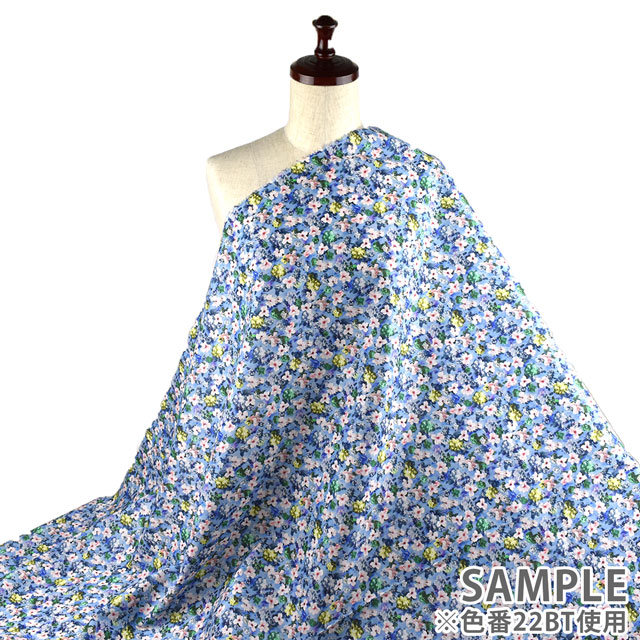 生地 LIBERTY FABRICS リバティ・ファブリックス タナローン 2022SS Encore アンコール(22-3632150) 22BT.ブルー 09Ac03j