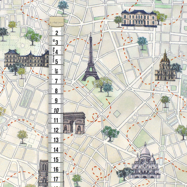 生地 LIBERTY FABRICS リバティ・ファブリックス 11号帆布 2022SS Rue de Paris ルー・ドゥ・パリス(DC30641) J22C.ナチュラル 99Zz99j