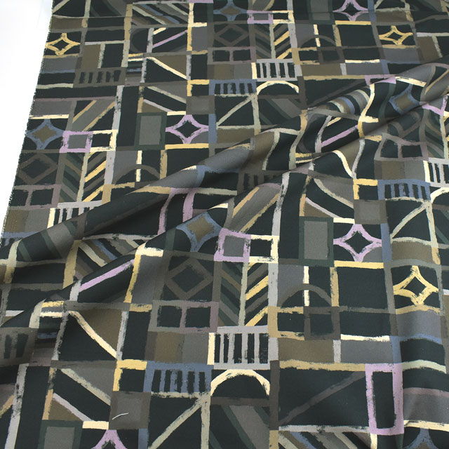 生地 LIBERTY FABRICS リバティ・ファブリックス 11号帆布 2022SS Tudor Check チューダー・チェック(21-2891203S50) SCC22B.ブラック 09Ac03j