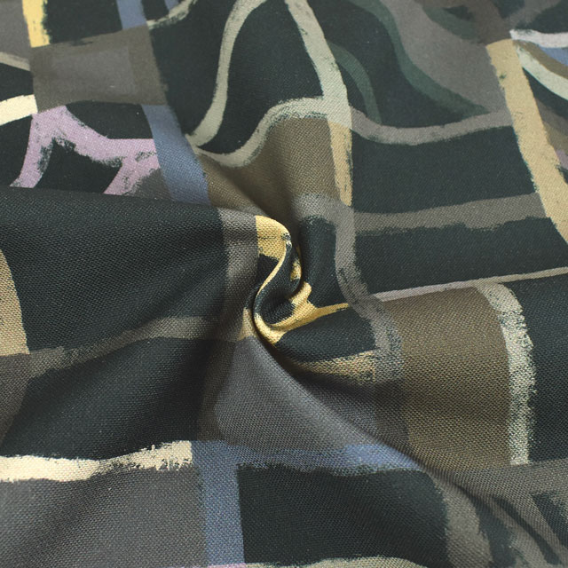 生地 LIBERTY FABRICS リバティ・ファブリックス 11号帆布 2022SS Tudor Check チューダー・チェック(21-2891203S50) SCC22B.ブラック 09Ac03j