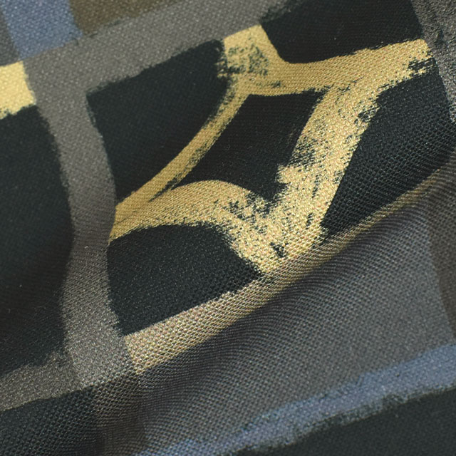 生地 LIBERTY FABRICS リバティ・ファブリックス 11号帆布 2022SS Tudor Check チューダー・チェック(21-2891203S50) SCC22B.ブラック 09Ac03j