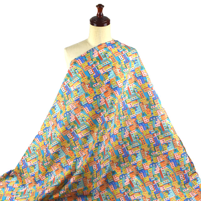 生地 LIBERTY FABRICS リバティ・ファブリックス タナローン 2022SS OceanVoyage Patchwork Coast パッチワーク・コースト(22-5842107) SW22A.マルチカラー 99Zz99j