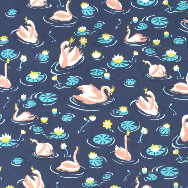 生地 LIBERTY FABRICS リバティ・ファブリックス タナローン 2022SS PALADISE LANDS Manon マノン(363J6434) A.ネイビー 99Zz99j