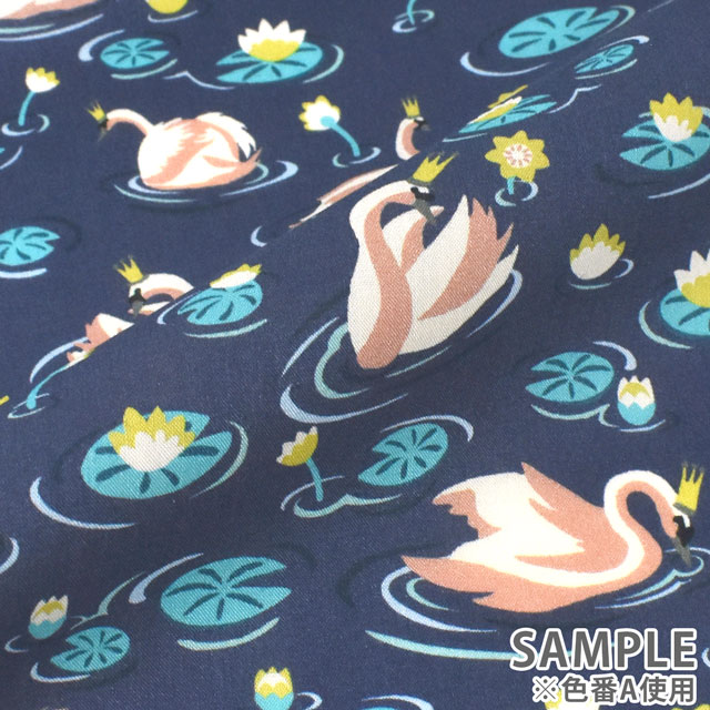 生地 LIBERTY FABRICS リバティ・ファブリックス タナローン 2022SS PALADISE LANDS Manon マノン(363J6434) A.ネイビー 99Zz99j