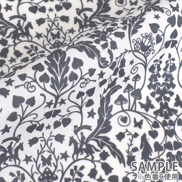 生地 LIBERTY FABRICS リバティ・ファブリックス タナローン 2022SS PALADISE LANDS Fairy Story フェアリー・ストーリー(363J6443) B.ベージュ 99Zz99j