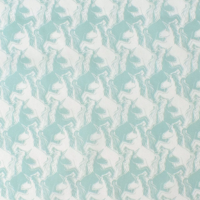 生地 LIBERTY FABRICS リバティ・ファブリックス タナローン 2022SS PALADISE LANDS Unicorn Puzzle ユニコーン・パズル(363J6444) C.グリーン 99Zz99j