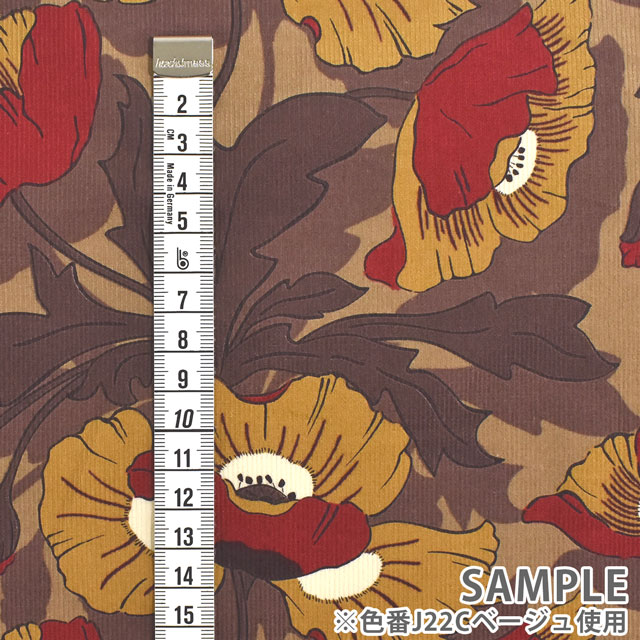 生地 LIBERTY FABRICS リバティ・ファブリックス コーデュロイ 2022AW Butterfield Garden バターフィールド・ガーデン(DC32387) J22C.ベージュ 09Bl25j