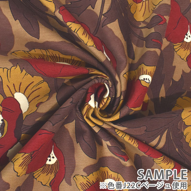 生地 LIBERTY FABRICS リバティ・ファブリックス コーデュロイ 2022AW Butterfield Garden バターフィールド・ガーデン(DC32387) J22C.ベージュ 09Bl25j