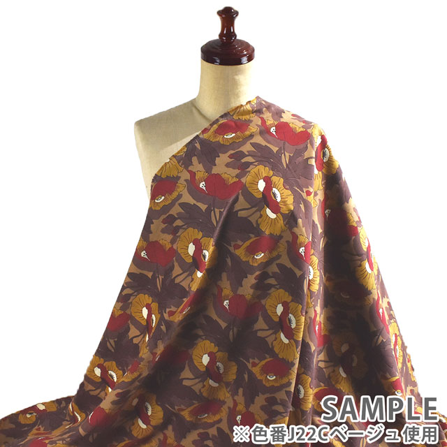 生地 LIBERTY FABRICS リバティ・ファブリックス コーデュロイ 2022AW Butterfield Garden バターフィールド・ガーデン(DC32387) J22C.ベージュ 09Bl25j