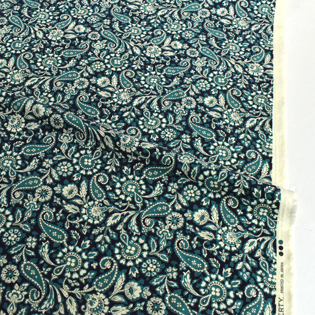 生地 LIBERTY FABRICS リバティ・ファブリックス コーデュロイ 2022AW Theodore Manor セオドア・マナー(22-3632233L160) J22A.ターコイズ 09Bl25j