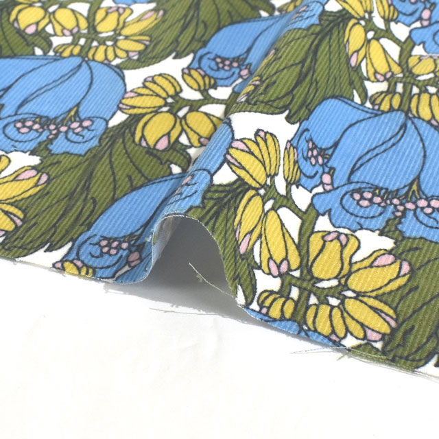 生地 LIBERTY FABRICS リバティ・ファブリックス コーデュロイ 2022AW Tudor Fields チューダー・フィールズ(22-2342205) J22B.ブルー 09Bl25j