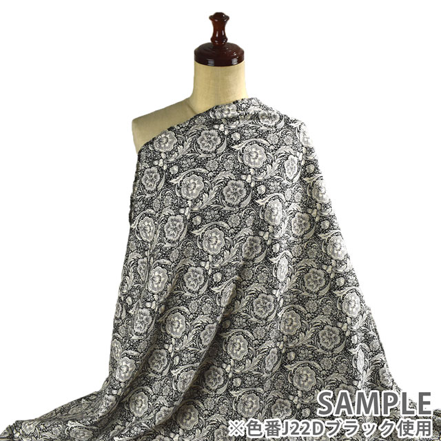 生地 LIBERTY FABRICS リバティ・ファブリックス コーデュロイ 2022AW Finesse Hall フィネス・ホール(22-1222201L120) J22D.ブラック 99Zz99j