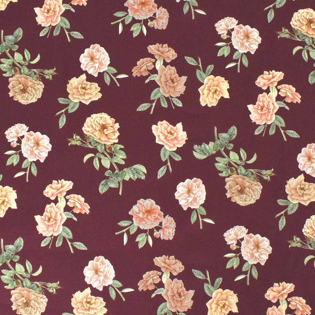 生地 LIBERTY FABRICS リバティ・ファブリックス タナローン 2022AW FLORANATION Scented センテッド(363J6803) C.ボルドー 09Ac03j